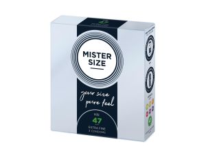 MISTER SIZE 47mm Condoms 3pcs Natural