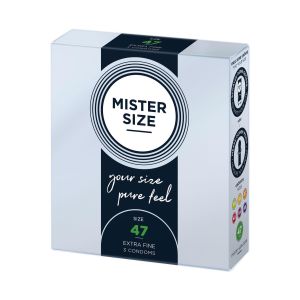 MISTER SIZE 47mm Condoms 3pcs Natural