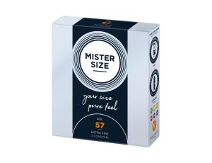 MISTER SIZE 57mm Condoms 3pcs Natural