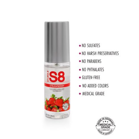 S8 WB Flavored Lube 50ml Strawberry - 2