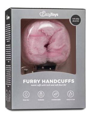 Kajdanki-Furry Handcuffs - Pink