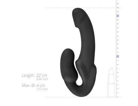 No-Parts - Morgan Strapless Strap-On Dildo - 22 cm - Black - 12