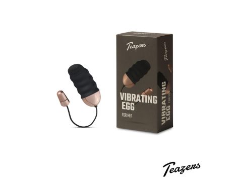 Teazers Ribbed Vibrating Egg With Remote Control