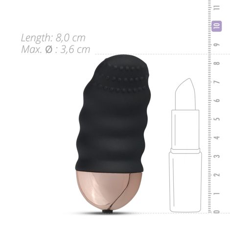 Teazers Ribbed Vibrating Egg With Remote Control - 3