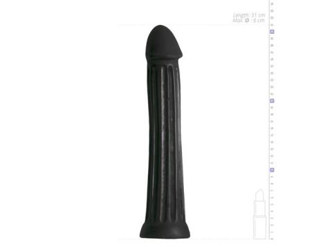 Dildo All Black 31.5 cm - 4