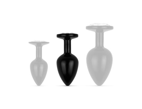 Anal Collection - Butt Plug M - Black/Silver - 5