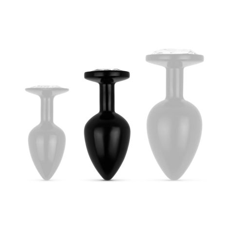 Anal Collection - Butt Plug M - Black/Silver - 5