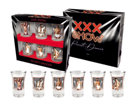 XXX SHOW- zestaw 6 kieliszków 35ml Mężczyźni