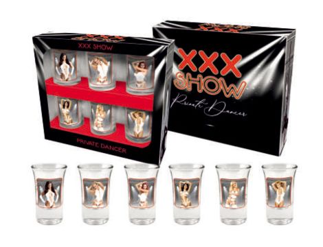 XXX SHOW- zestaw 6 kieliszków 35ml KOBIETY