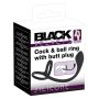 Black Velvets Cock + Ball ring - 2