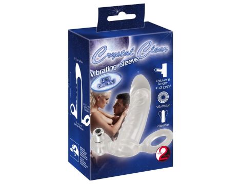 Crystal Clear Vibrating Sleeve