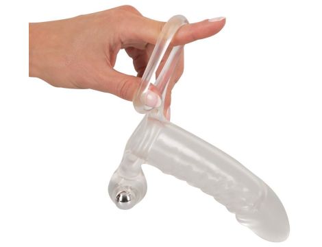 Crystal Clear Vibrating Sleeve - 7