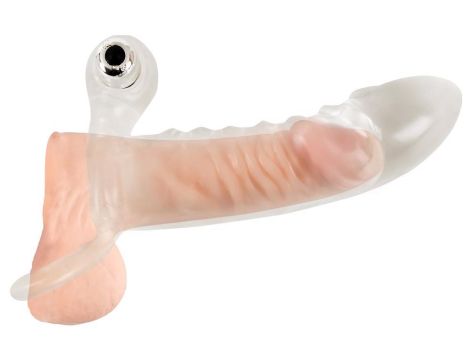 Crystal Clear Vibrating Sleeve - 8