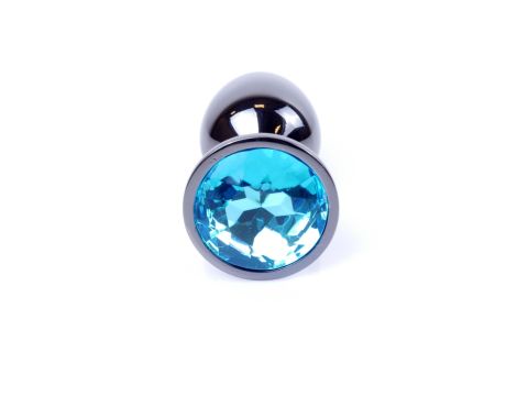 Plug-Jewellery Dark Silver PLUG- Light Blue