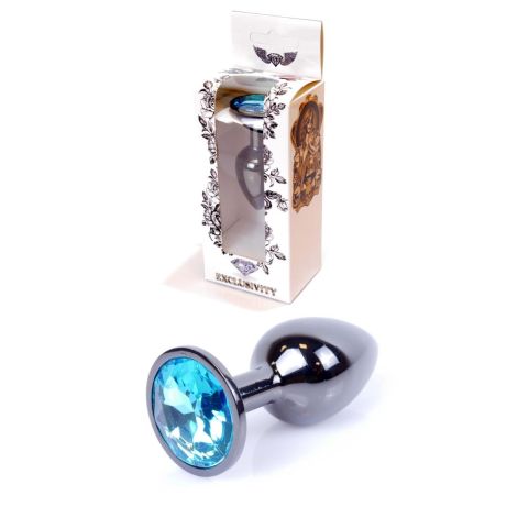 Plug-Jewellery Dark Silver PLUG- Light Blue - 8