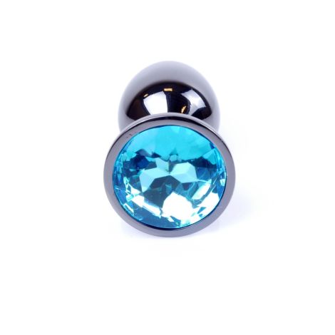 Plug-Jewellery Dark Silver PLUG- Light Blue