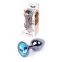 Plug-Jewellery Dark Silver PLUG- Light Blue - 9