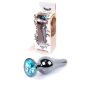 Plug-Jewellery Dark Silver BUTT PLUG- Light Blue - 10