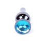 Plug-Jewellery Dark Silver BUTT PLUG- Light Blue - 2