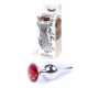 Plug-Jewellery Silver BUTT PLUG- Red - 10