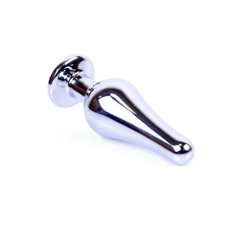 Plug-Jewellery Silver BUTT PLUG- Black - 2