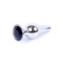 Plug-Jewellery Silver BUTT PLUG- Black - 8