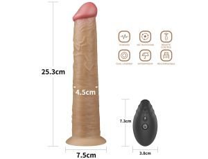 10'' Dual Layered Platinum Silicone Rotator - image 2