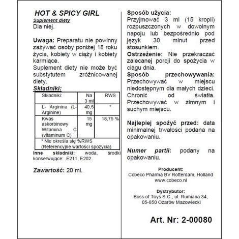 Supl.diety-Hot Spicy Girl 20ml - 4