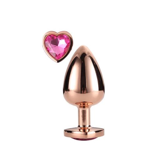 GLEAMING LOVE ROSE GOLD PLUG LARGE - 2