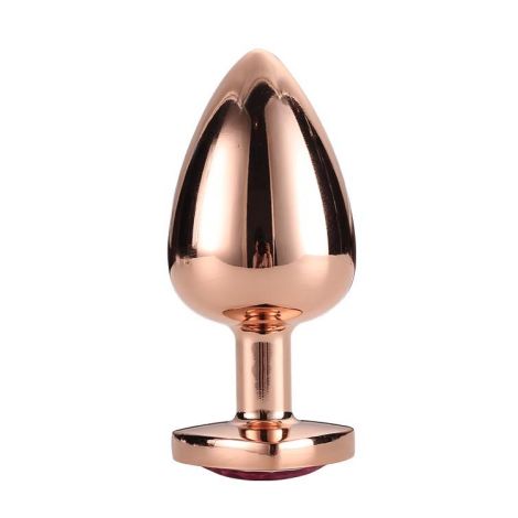 GLEAMING LOVE ROSE GOLD PLUG LARGE - 3