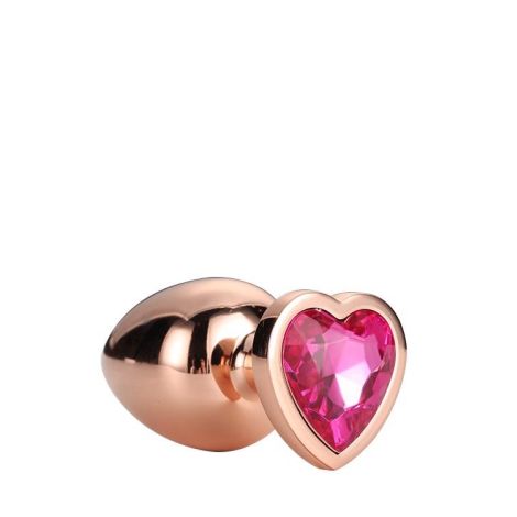 GLEAMING LOVE ROSE GOLD PLUG LARGE - 4