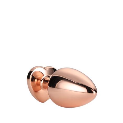 GLEAMING LOVE ROSE GOLD PLUG LARGE - 5