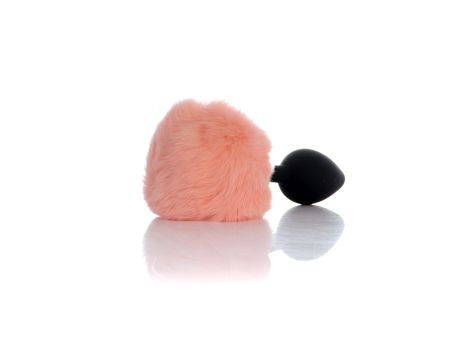 Plug-Jewellery Silicon PLUG - Bunny Tail - Black-Peach - 4