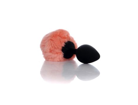 Plug-Jewellery Silicon PLUG - Bunny Tail - Black-Peach - 5