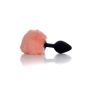 Plug-Jewellery Silicon PLUG - Bunny Tail - Black-Peach - 4