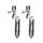 Adjustable Vibrating Clamps Silver