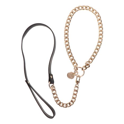 Statement Collar and leash Rose Gold - 4