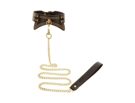 Studded Collar and Leash Black - 6