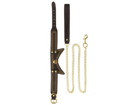 Studded Collar and Leash Black - 8