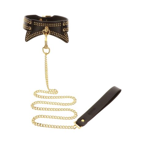 Studded Collar and Leash Black - 6