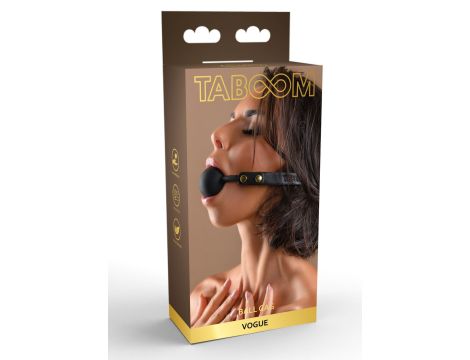 Studded Mouth Gag Black - 3