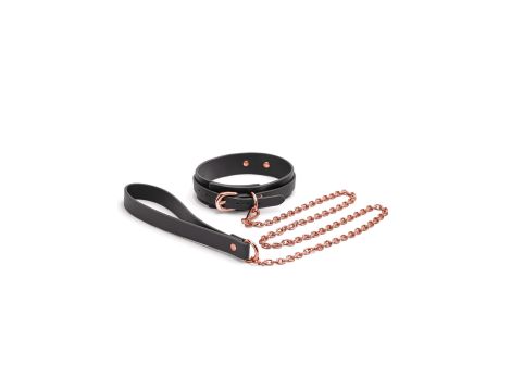 Bondage Couture Collar & Leash Black