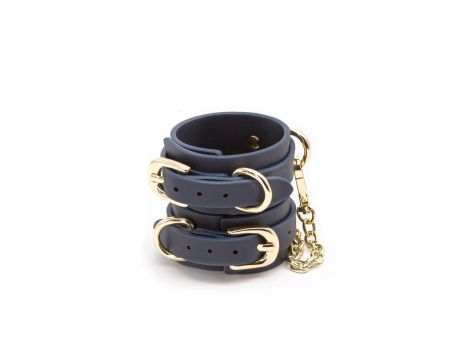 Bondage Couture Wrist Cuff Blue