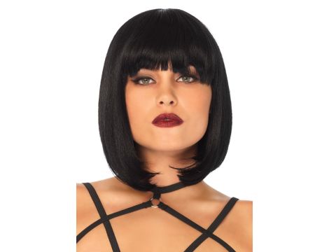 Short natural bob wig Black