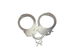 Kajdanki-Śmieszna zabawka-kadank- Metallic Handcuffs - image 2