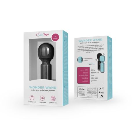 Mini Vibe Wand Vibrator - Black - 2