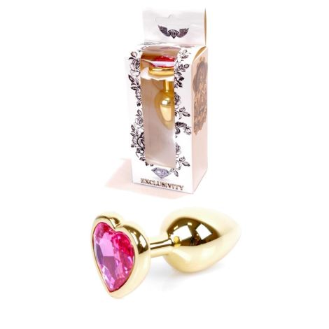 Plug-Jewellery Gold  Heart PLUG- Pink - 8