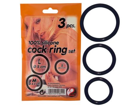 Silicone Cock Ring set 3 pcs - 3