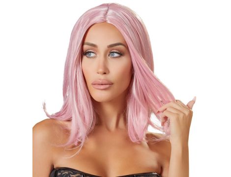 Wig, bob, pink - 3