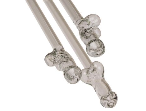 Glass Drinking Straw Willy x 4 - 6